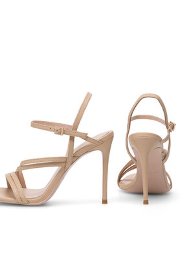 Eva Minge Sandały CATHERINE-S9050-118 Beżowy. Kolor: beżowy. Materiał: skóra