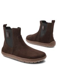 Czekoladowe Botki Armodo Wygodne Buty Damskie Barefoot. Okazja: na co dzień. Kolor: brązowy. Materiał: welur. Sezon: zima, jesień. Styl: casual #2