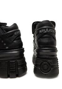 NEW ROCK Sneakersy M-106-C178 Czarny. Kolor: czarny. Materiał: skóra #3