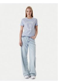 Guess T-Shirt V6RI12 J1314 Błękitny Regular Fit. Kolor: niebieski. Materiał: bawełna #2