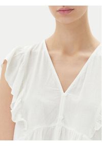 only - ONLY Bluzka Rian 15349090 Biały Regular Fit. Kolor: biały. Materiał: wiskoza