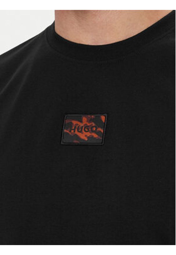 Hugo - HUGO Piżama 50559742 Czarny Regular Fit. Kolor: czarny. Materiał: bawełna