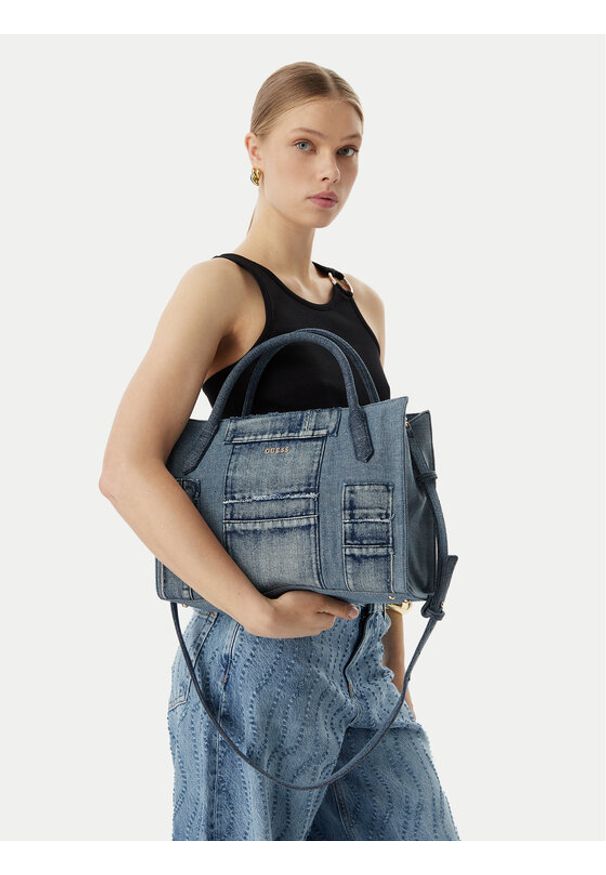 Guess Torebka Jodi HWDM97 69220 Niebieski. Kolor: niebieski