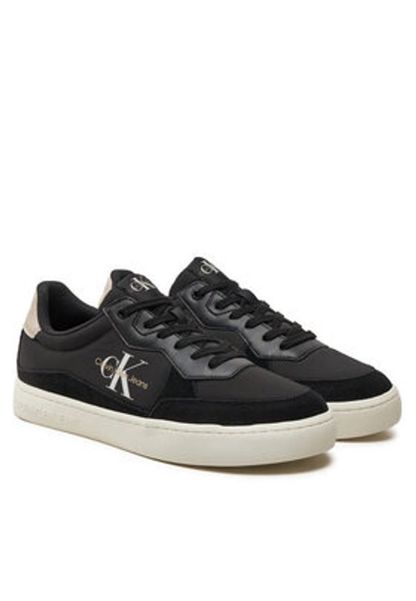 Calvin Klein Jeans Sneakersy Classic Cupsole Low Mix Mtl YM0YM01033 Czarny. Kolor: czarny. Materiał: materiał