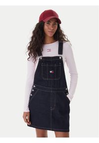 Tommy Jeans Sukienka jeansowa DW0DW22555 Granatowy Regular Fit. Kolor: niebieski. Materiał: bawełna #1