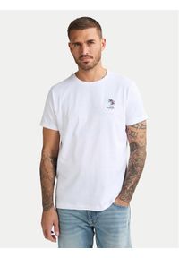 Petrol Industries T-Shirt M-1050-TSR644 Biały Regular Fit. Kolor: biały. Materiał: bawełna