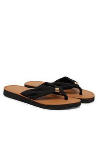 TOMMY HILFIGER - Tommy Hilfiger Japonki Th Ltr Footbed Summer Sandal FW0FW09194 Czarny. Kolor: czarny. Materiał: materiał #5
