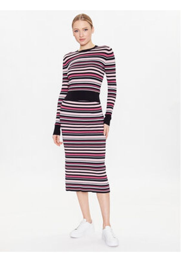 Pepe Jeans Spódnica midi Tiffani PL901022 Kolorowy Regular Fit. Materiał: syntetyk. Wzór: kolorowy