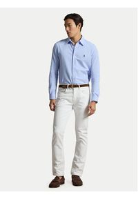 Polo Ralph Lauren Koszula 710654408505 Niebieski jasny Regular Fit. Typ kołnierza: polo. Kolor: niebieski. Materiał: bawełna #4