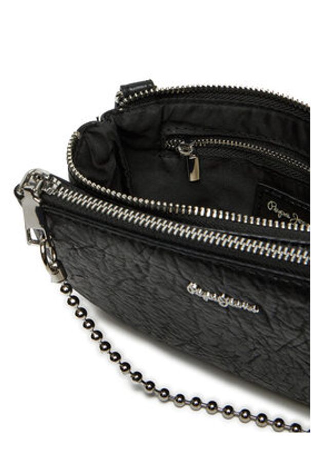 Pepe Jeans Torebka PL031564 Czarny. Kolor: czarny. Materiał: skórzane