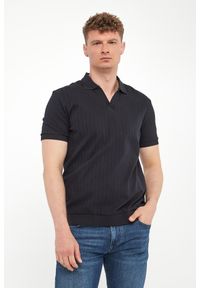 Polo męskie dzianinowe Baronito JOOP!. Typ kołnierza: polo. Materiał: dzianina #1