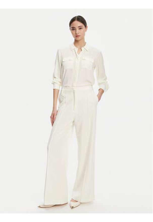 Marella Koszula Calabra 2523116061 Biały Regular Fit. Kolor: biały. Materiał: syntetyk