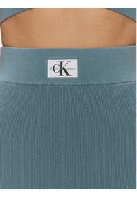 Calvin Klein Jeans Spódnica ołówkowa Variegated J20J223247 Niebieski Slim Fit. Kolor: niebieski. Materiał: bawełna #3