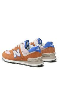 New Balance Sneakersy WL574QB Brązowy. Kolor: brązowy. Materiał: zamsz, skóra. Model: New Balance 574 #5