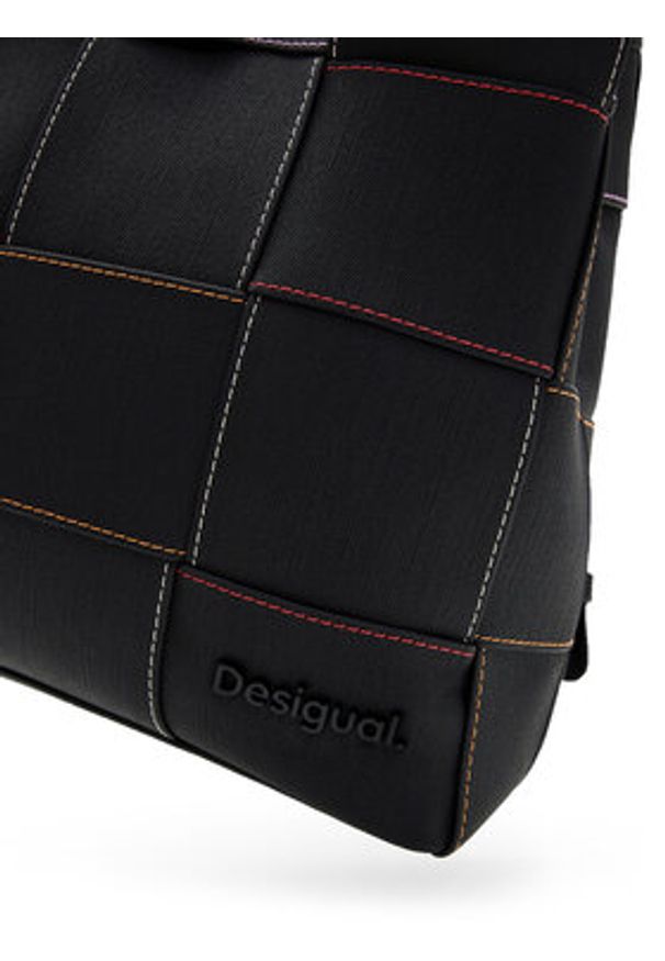 Desigual Plecak Yoko Negro Sumy Mini 25SAKP35 Czarny. Kolor: czarny. Materiał: skóra