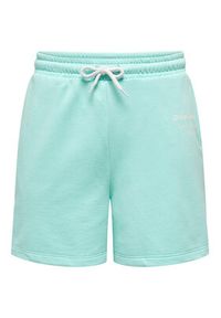 only - ONLY Szorty sportowe 15293692 Zielony Regular Fit. Kolor: zielony. Materiał: bawełna