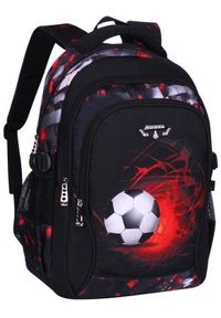 Jcpal - Plecak szkolny wielokomorowy K&M czarny, czerwony. Kolor: czarny, czerwony, wielokolorowy #1