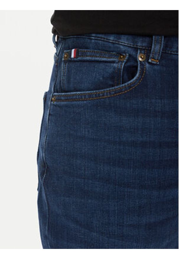 TOMMY HILFIGER - Tommy Hilfiger Jeansy Denton MW0MW39034 Granatowy Straight Fit. Kolor: niebieski