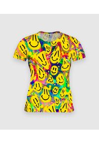 MegaKoszulki - Koszulka damska fullprint Acid Smile. Materiał: poliester, bawełna, dzianina