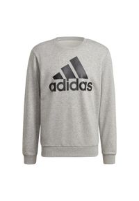 Adidas - Bluza męska adidas Essentials Sweatshirt. Typ kołnierza: bez kaptura. Kolor: czarny, szary, wielokolorowy. Sport: fitness