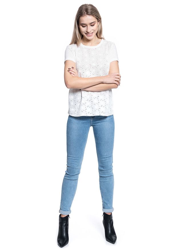 Mustang - BLUZKA DAMSKA MUSTANG Alina C Lace CLOUD DANCER 1009070 2020