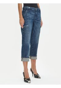 Guess Jeansy W5YA2D D5R0D Granatowy Straight Leg. Kolor: niebieski