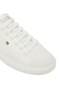 TOMMY HILFIGER - Tommy Hilfiger Sneakersy Th Icon Light Knit Sneaker FW0FW09401 Biały. Kolor: biały. Materiał: materiał #4