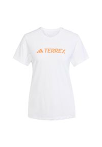 Adidas - Koszulka Terrex Multi Climacool Logo Tech. Kolor: biały. Technologia: ClimaCool (Adidas). Sport: turystyka piesza