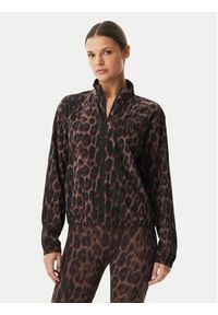 Adidas - adidas Bluza Workout Essentials Leopard Woven KD7612 Brązowy Regular Fit. Kolor: brązowy. Materiał: syntetyk #10