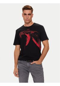 Hugo T-Shirt Dikobra 50519013 Czarny Regular Fit. Kolor: czarny. Materiał: bawełna