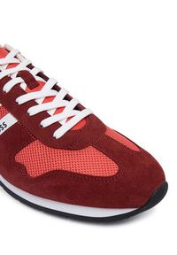 BOSS Sneakersy Levon 50568468 Czerwony. Kolor: czerwony. Materiał: skóra, zamsz #3