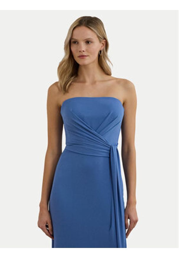 Lauren Ralph Lauren - LAUREN RALPH LAUREN Sukienka wieczorowa 253963657002 Niebieski Regular Fit. Kolor: niebieski. Materiał: syntetyk. Styl: wizytowy