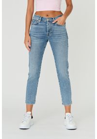 7 FOR ALL MANKIND Niebieskie jeansy JOSEFINA LUXE VINTAGE SELFMADE. Kolor: niebieski. Styl: vintage