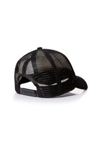 Wrangler - CZAPKA BASEBALL WRANGLER TRUCKER CAP BLACK W0M369101. Wzór: napisy. Styl: klasyczny #4