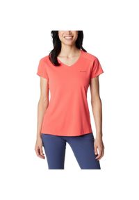 columbia - Koszulka sportowa damska Columbia Zero Rules z krótkim rękawem. Kolor: czerwony. Materiał: poliester. Długość rękawa: krótki rękaw. Długość: krótkie #1