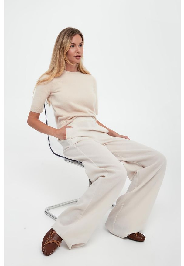 Marella - Sweter damski wełniany Jim MARELLA MONOCHROME. Materiał: wełna