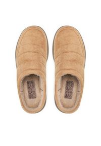 skechers - Skechers Kapcie Garvanza 204636/TAN Brązowy. Kolor: brązowy. Materiał: materiał