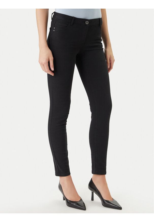 Morgan Jeansy 191-PETRA Czarny Skinny Fit. Kolor: czarny