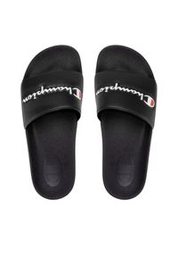 Champion Klapki Slide Varsity S21993-CHA-KK002 Czarny. Kolor: czarny. Materiał: skóra #6