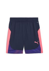 Puma - Męskie szorty individualFINAL PUMA Club Navy Dark Amethyst Blue Purple. Kolor: fioletowy, niebieski, wielokolorowy. Materiał: dzianina. Sport: piłka nożna #1