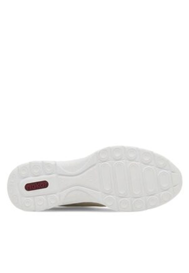 Rieker Półbuty L3201-80 Biały. Kolor: biały. Materiał: syntetyk