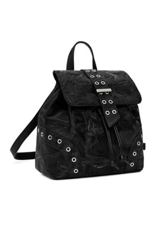 Desigual Plecak 26SAKP04 Czarny. Kolor: czarny. Materiał: materiał