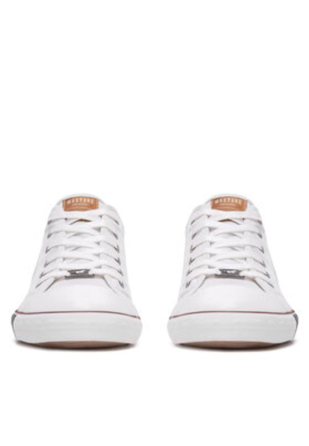 Mustang Trampki 4058-310 Biały. Kolor: biały. Materiał: materiał