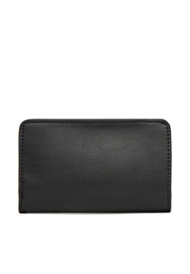 Calvin Klein Duży Portfel Damski Ck Re-Lock Medium Bifold LV04F1033G Czarny. Kolor: czarny. Materiał: skóra