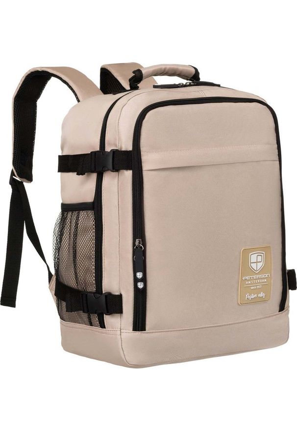 Plecak beżowy Peterson PTN APP. Kolor: beżowy