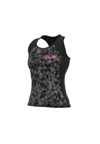 ALÉ CYCLING - Koszulka rowerowa damska Alé Cycling Solid Top Triangles. Kolor: wielokolorowy, szary, czarny. Sport: kolarstwo #1
