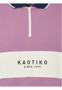 Kaotiko Bluza Clark AL062-01-G002 Fioletowy Regular Fit. Kolor: fioletowy. Materiał: bawełna, syntetyk