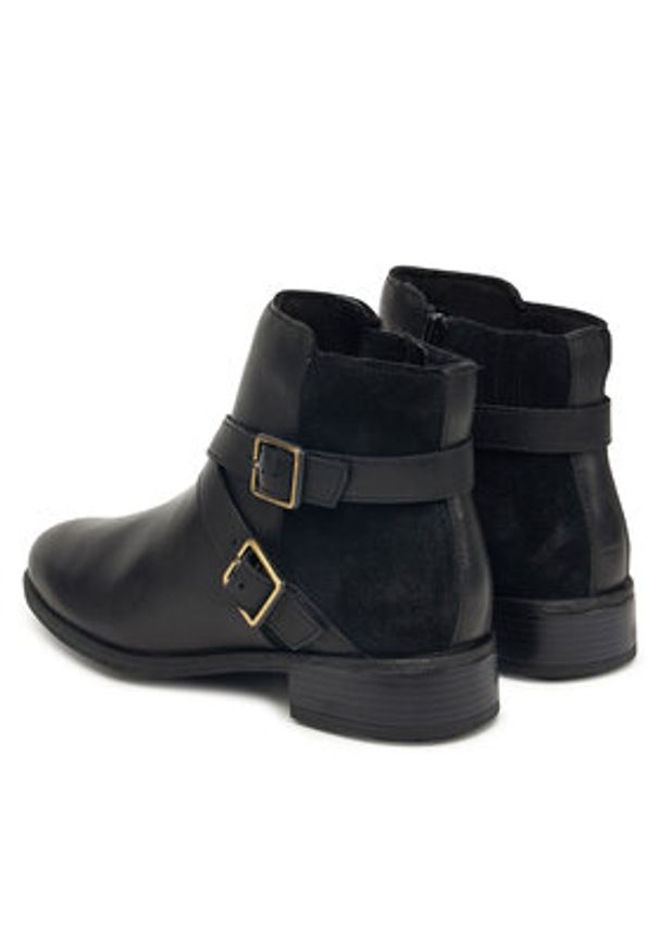 Clarks Botki Havisham Bay 26182941 Czarny. Kolor: czarny. Materiał: skóra