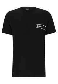 BOSS - Boss T-Shirt 50489442 Czarny Regular Fit. Kolor: czarny. Materiał: bawełna