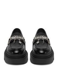 Juicy Couture Loafersy CEO-HY63020S-6A Czarny. Kolor: czarny. Materiał: materiał #3